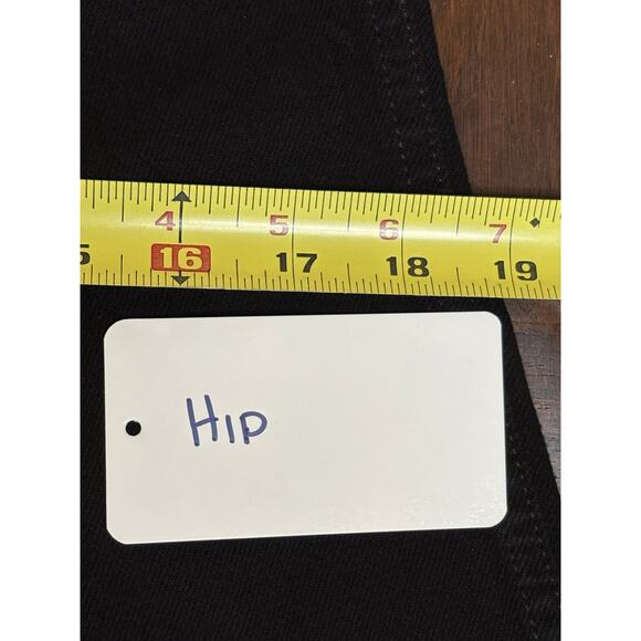 Same NWT The Perfect Jean Black Straight Leg Mid Rise Size 25 - Picture 12 of 13